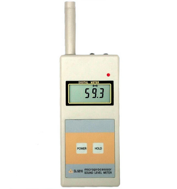 Цифровой измеритель уровня звука sl-5816 Шум тестер децибел Мониторы Тестер 40-130db