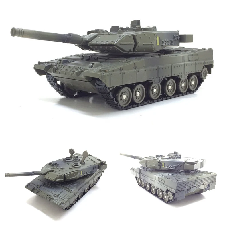 

high simulation 1:48 sacle alloy tank model Leopard tank flashing musical children's educational toys free shipping
