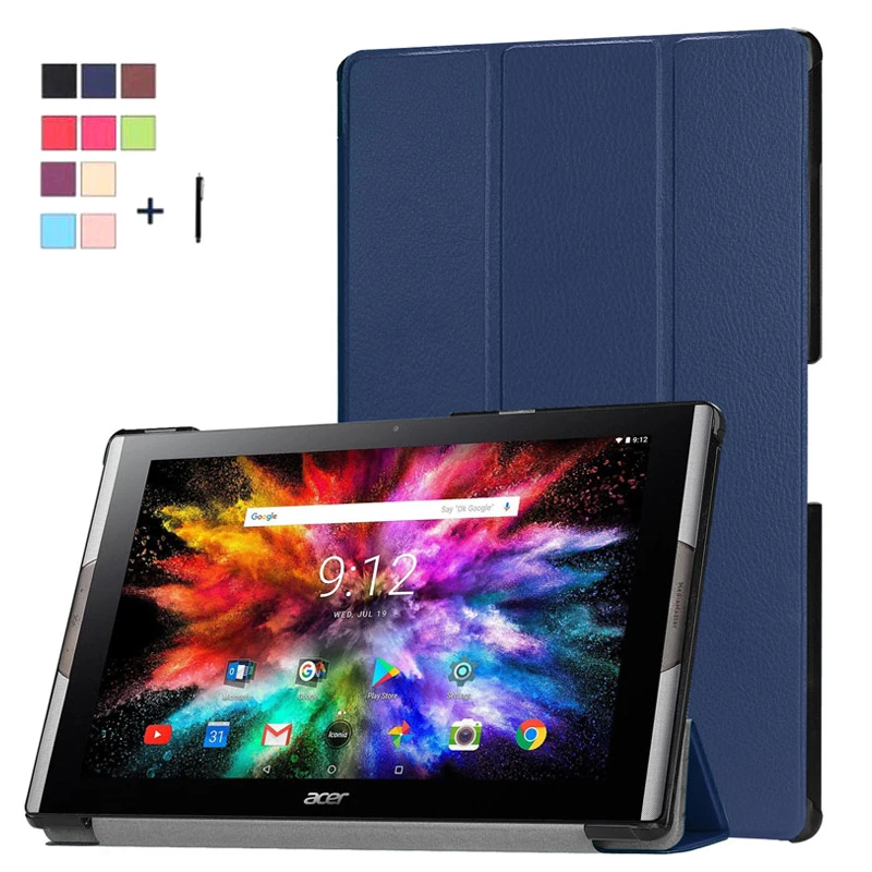 Чехол книжка для Acer Icona One 10 чехол планшета Iconia 1 дюйма из искусственной кожи с
