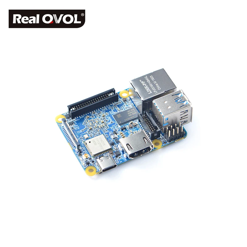 RealQvol FriendlyARM NanoPi NEO4 1 ГБ DDR3 Rockchip RK3399 Встроенный Wi-Fi/BTmodule поддерживает Android Ubuntu настольный компьютер/ядро/Lubuntu