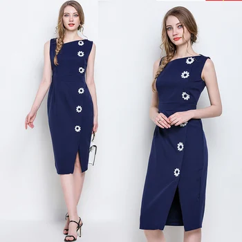 

womens woman ladies Designer summer sexy sleeveless runway slim party office work wear Business Cocktail Pencil dress clothes