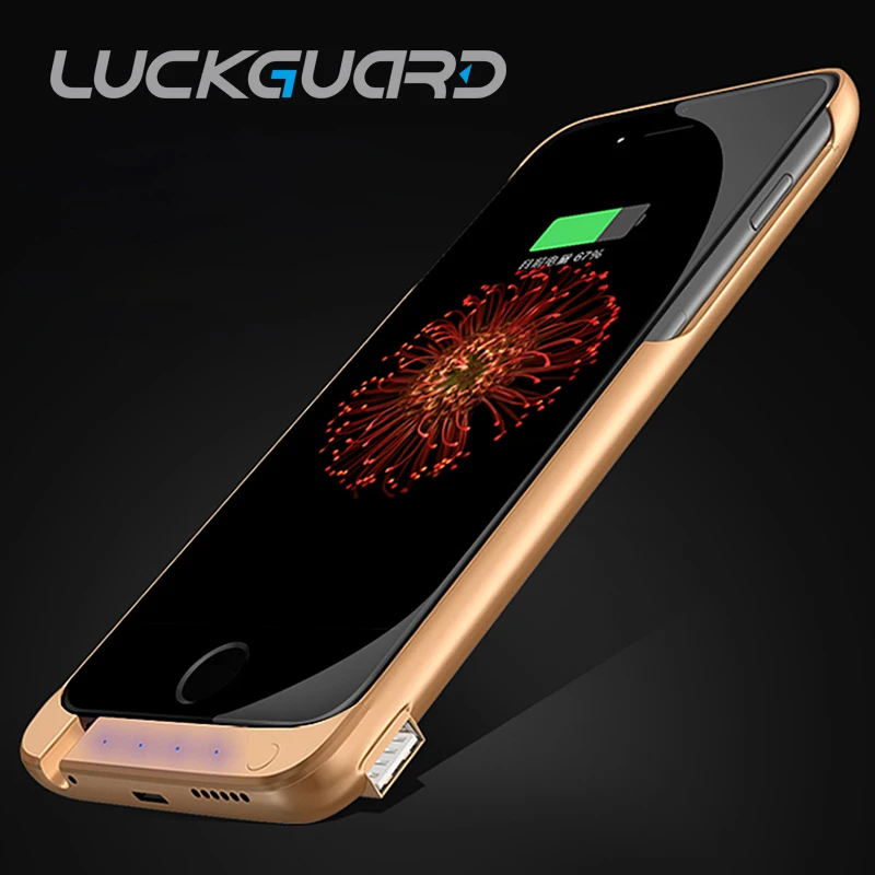 For iphone6 iphone 6s Power Bank Full Coverage Backup Case 7000mAh External Battery USB Charger Power Adapter PowerBank Cases