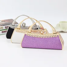 Модные роскошные Брендовые женские вечерние женский вечерний клатч сумка клатч с бриллиантами со стразами свадебные сумочки; Цвет серебристый, черный