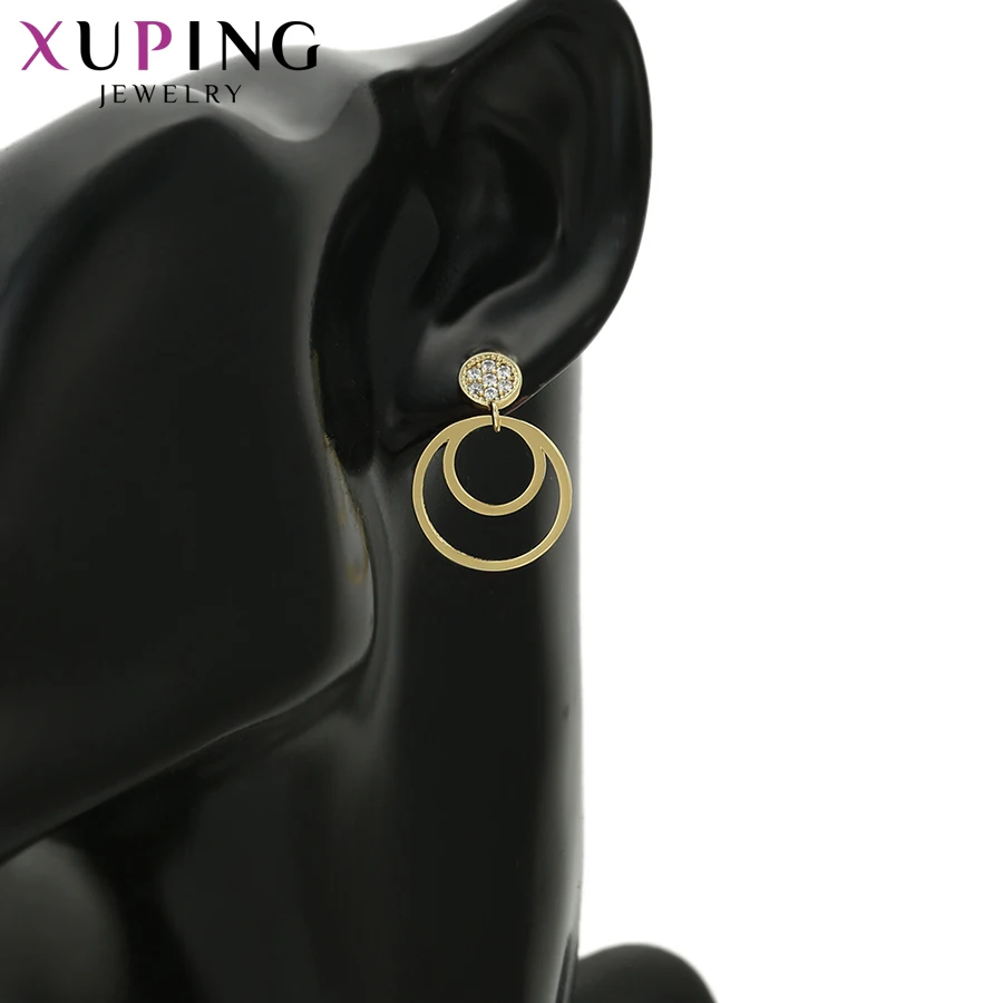 Xuping элегантные серьги-капельки светильник из желтого золота с покрытием для женщин Черная пятница ювелирные изделия подарок S82, 7-95339
