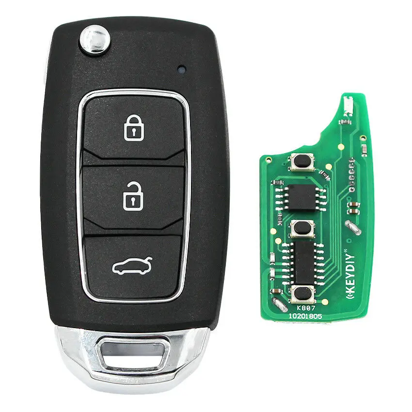 KEYECU Upgraded Folding Remote Key Fob 433MHz ID46 For Hyundai Starex H-1 H1 2008-2015