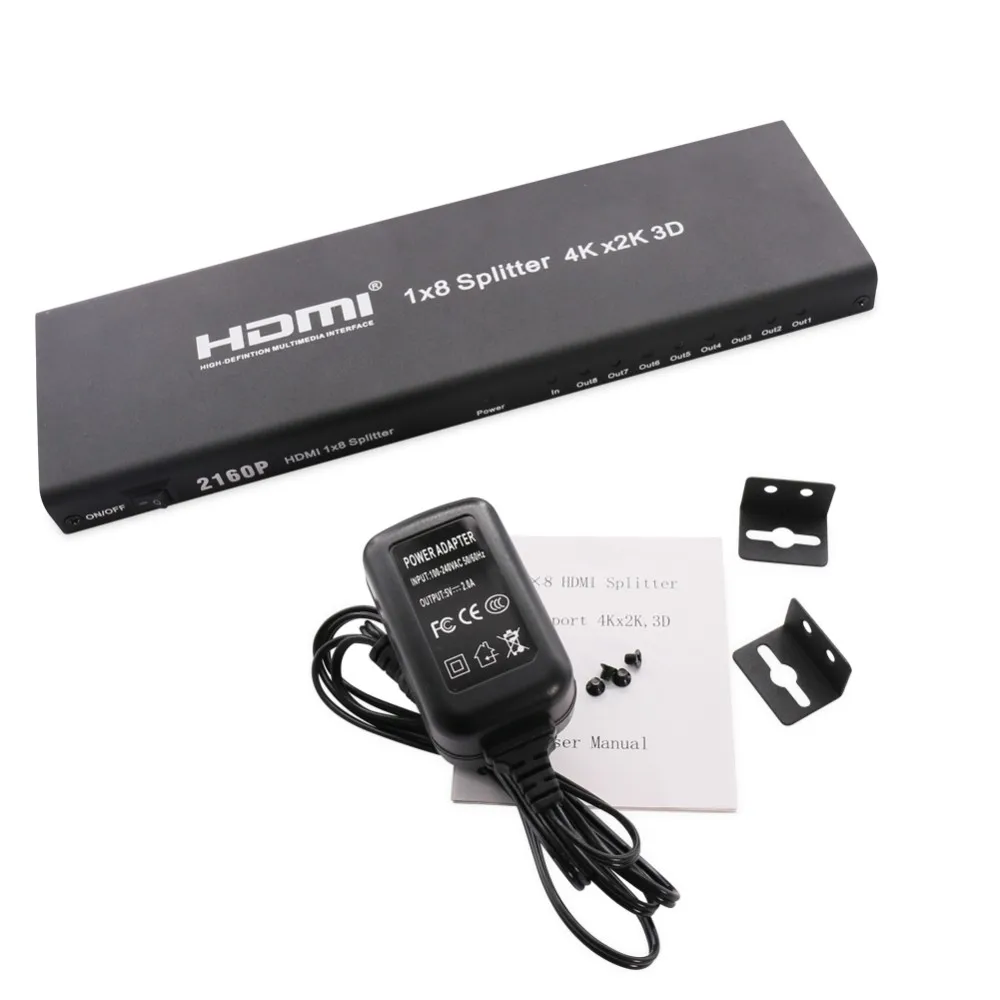 SSRIVER 5 шт./лот 4 K HDMI 1x2 1x4 1x8 2160 P сплиттер, full HD 1080 P усилитель HDMI коммутатор адаптер конвертер для HDTV