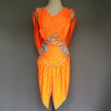 Стиль Костюмы для латинских танцев сексуальные спандекс камни латинские танцевальные платья для женщин конкурс латиноамериканских танцев платья A51 S-4XL