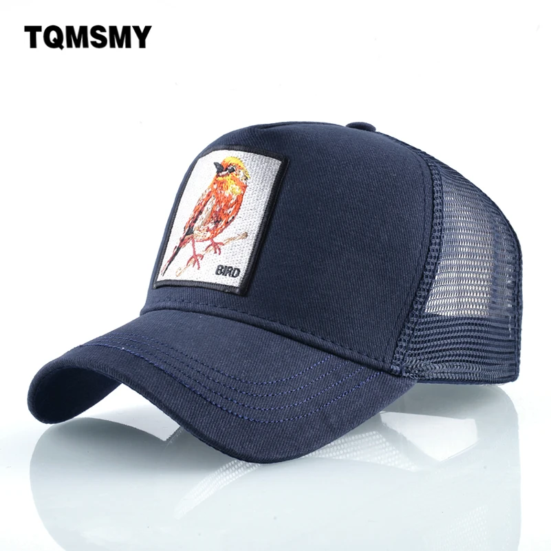 

Unisex Snapback caps men Breathable Mesh sun hats for women Embroidery Birds Baseball Cap Man's Cotton Hip Hop Bone Casquette