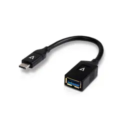 USB-C к USB3.1 адаптер M/F 10 см черный