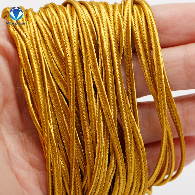 MINGXUAN 30 метров 3 мм китайский шнур Soutach разных цветов нейлоновая веревка Змеиный живот шнуры для DIY ювелирных изделий