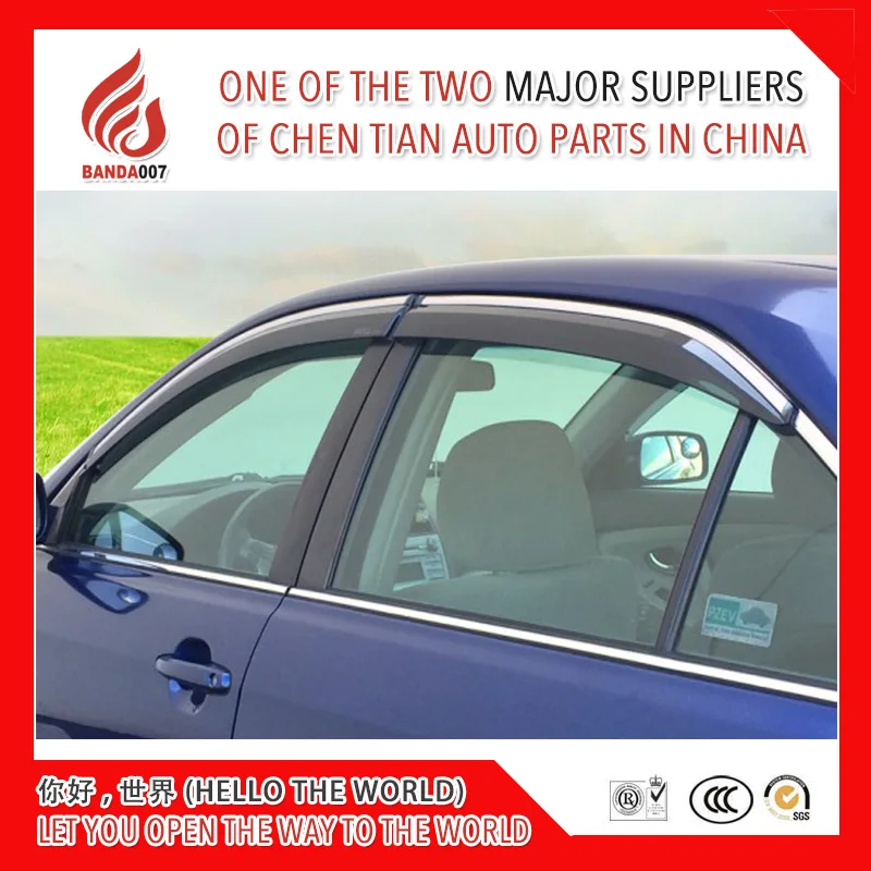 

4 Piece Injection molding trim vent shade rain sun wind deflector window visor for CAMRY 2006-2011 2012-2017 2018