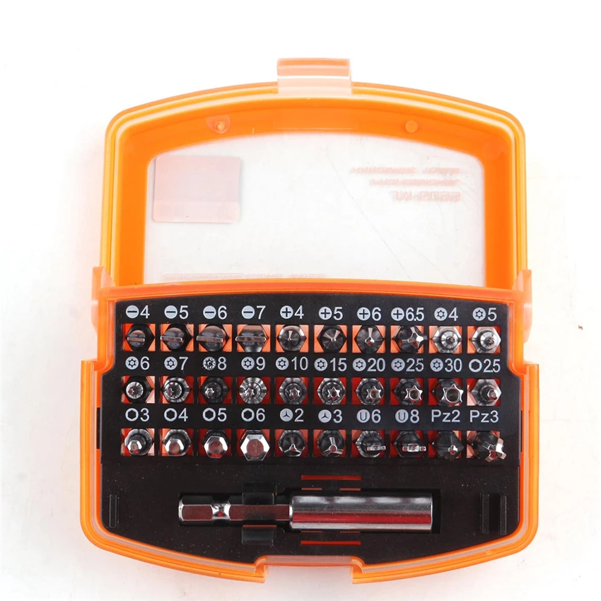 

JAKEMY JM-6099 31 in 1 Professional Screwdriver Combination Set for Computer/Mobile Phone Repair Tools With Orange&blue color