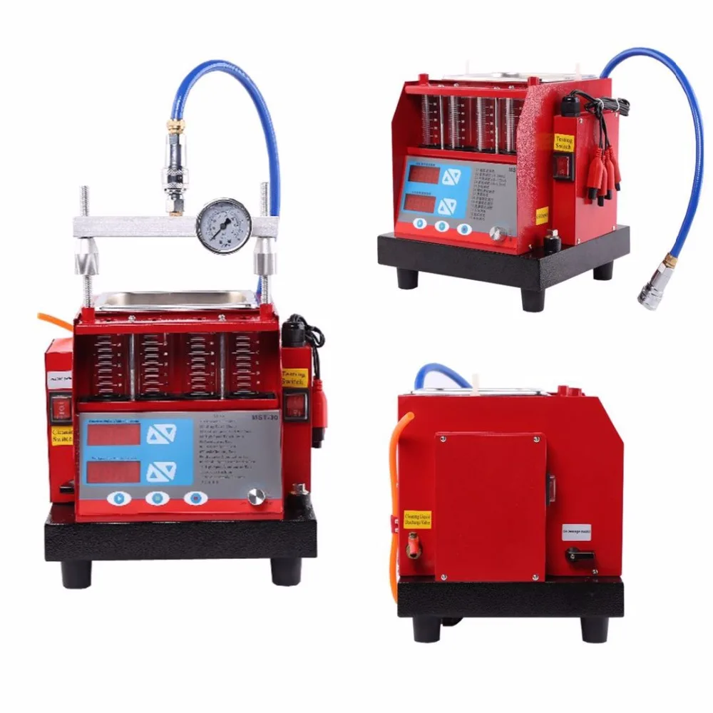 

Auto Ultrasonic cleaning Machine Fuel Injector tester and Cleaner MST-30 built-in 4 cylinder ultrasonic cleaning for Motorcycles