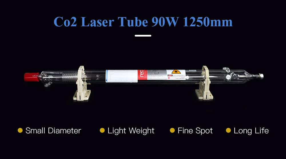WaveTopSign Reci T2 90 Вт-100 Вт СО2 длина лазерной трубки 1250 мм диа. 65 мм для лазерной гравировки резки машины S2 Z2