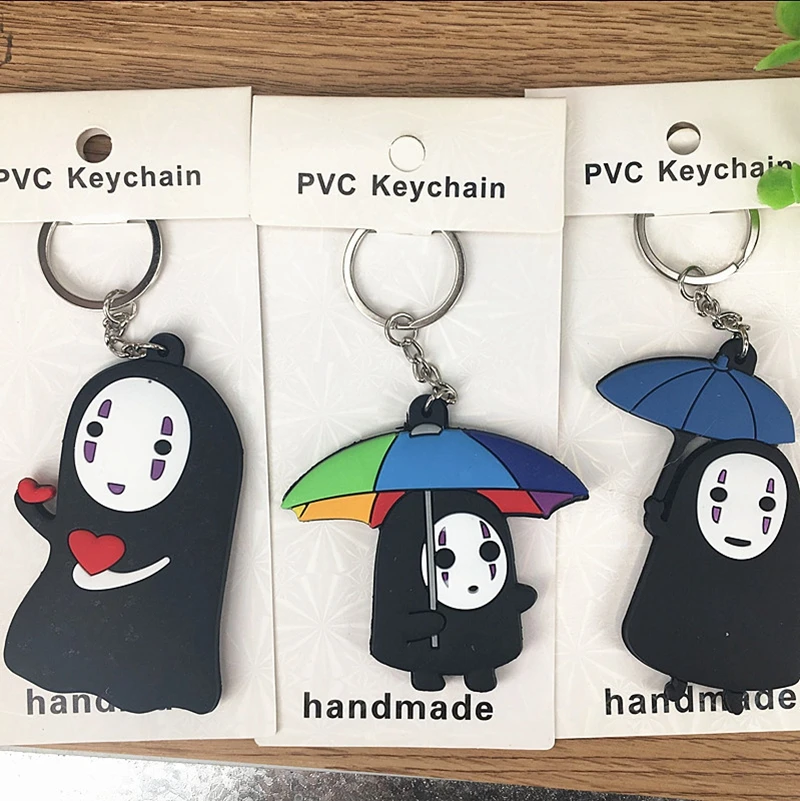 

Keychain Toys 3D Double-sided Handmade Totoro Cute Animal Keyring Pendant Kawaii Dragon Cat No Face Men's Toys Gifts - TOY144-1