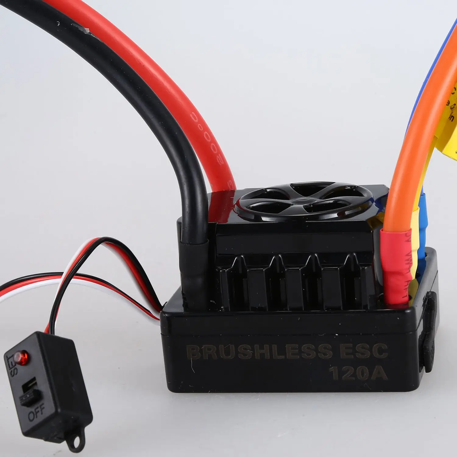 

SURPASS HOBBY 4076 2000KV Sensorless Brushless Motor & 120A Brushless ESC with 6V/3A Switch Programming Card Combo Set for 1/8