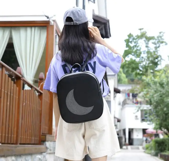 النساء على ظهره شفافة القمر نمط لوليتا طالب حقيبة مدرسية على ظهره الحلوى اللون جميل Ita حقيبة الحلو لطيف الفتيات هدية