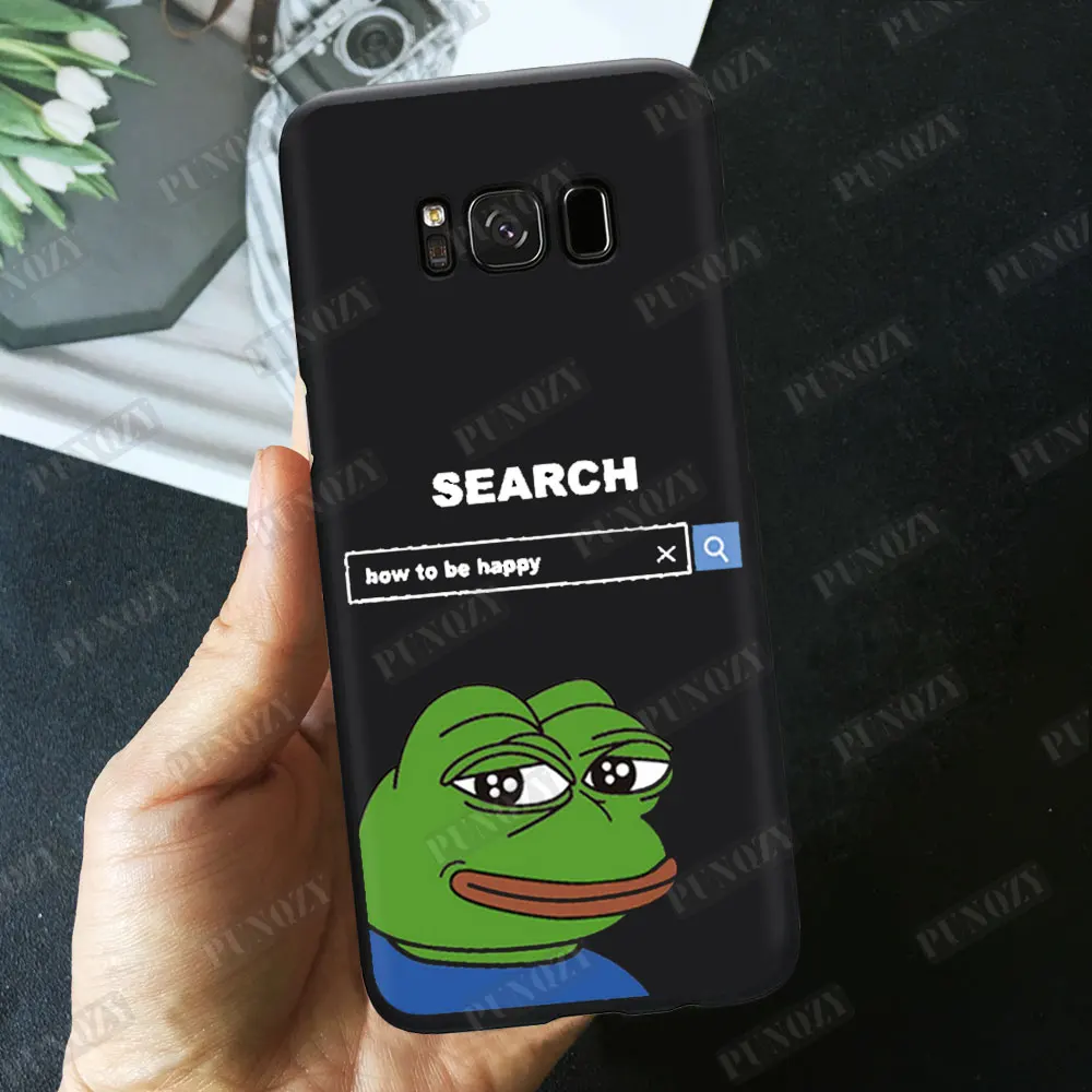 Забавный чехол для телефона Pepe the Frog для samsung S10 S8 S9 Plus S7 TPU силиконовый чехол для iphone 11 pro MAX XR 8 6S 7 Plus XS X - Цвет: TPU A467