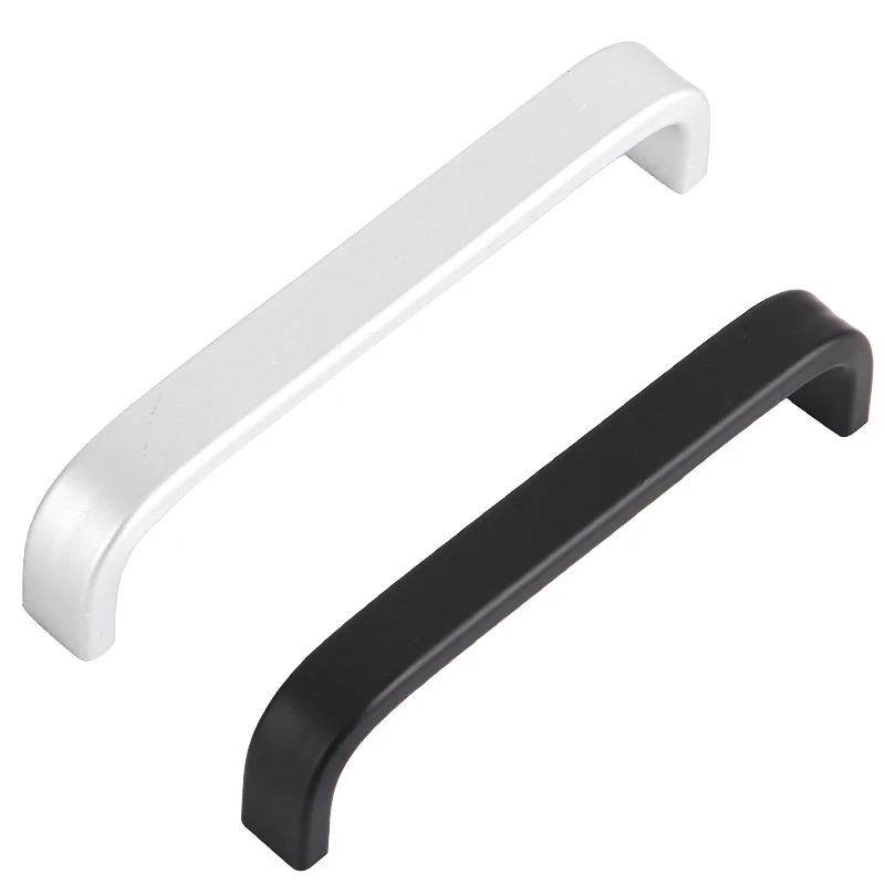 Modern Drawer Pulls Handle Door Pulls Black/ Matte white Cupboard Knobs