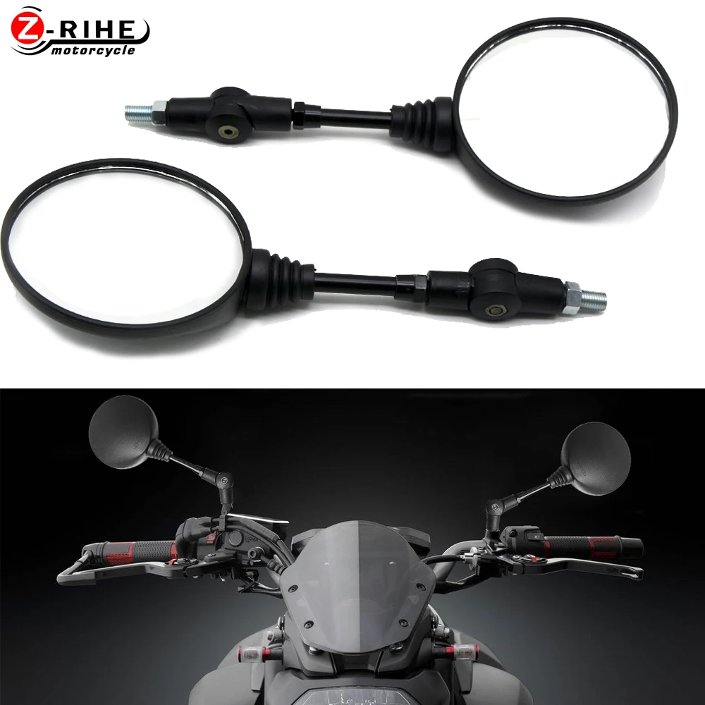 

Universal Motorbike Handlebar Mirrors Blue Rearview Mirror Convex For HONDA NC750 S CB1100 CRF1000L AFRICA TWIN CBF1000 XADV