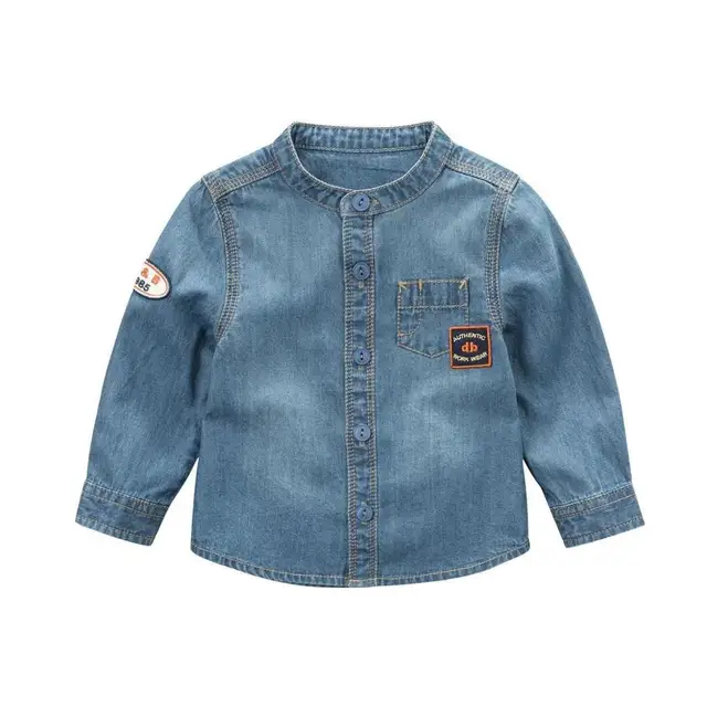Brand 2017New Spring child boy clothes kids baby boy denim shirts long