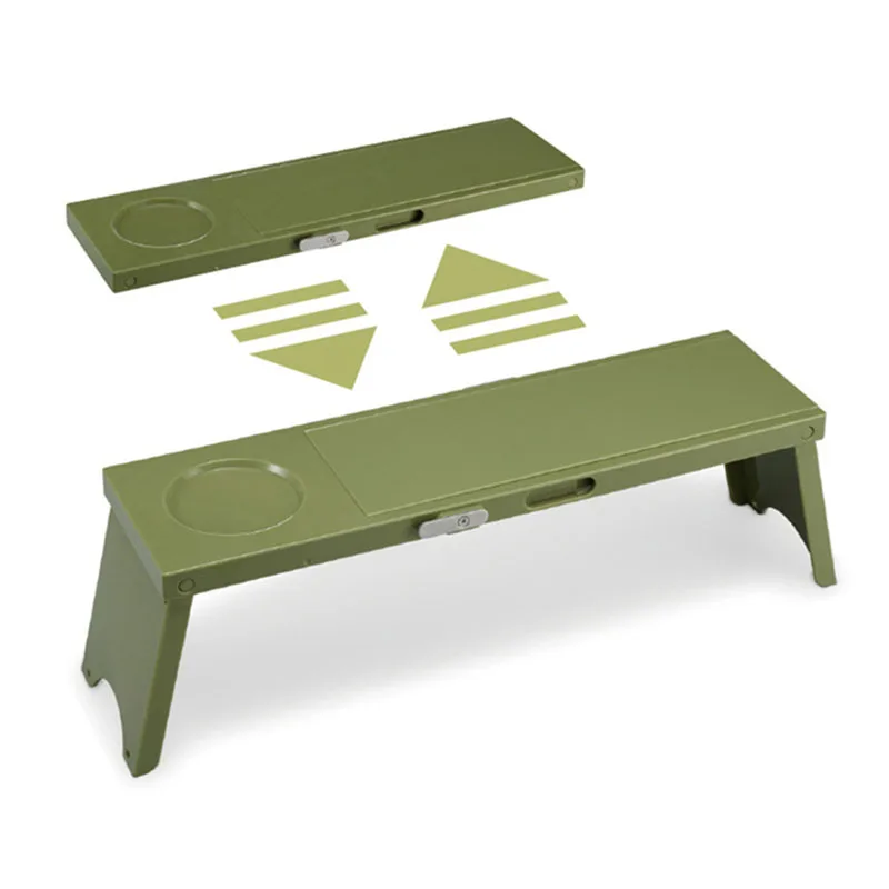 

2 pcs Super Light Mini Portable Assembly Collapsible Multi-function Outdoor Camping Folding Square Table Make Tea Barbecue Desk