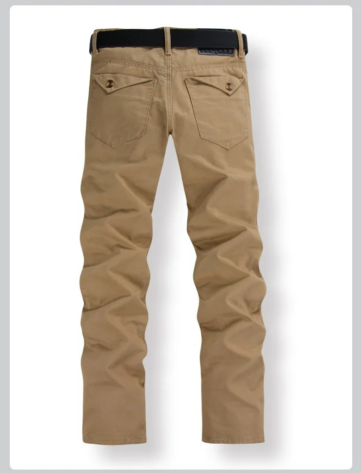 Мужские прямые брюки размера плюс 28~ 38,40, 42,44, 46, мужские повседневные брюки-чиносы, мужские Саржевые брюки, темные джинсы цвета хаки, армейский зеленый, 8608