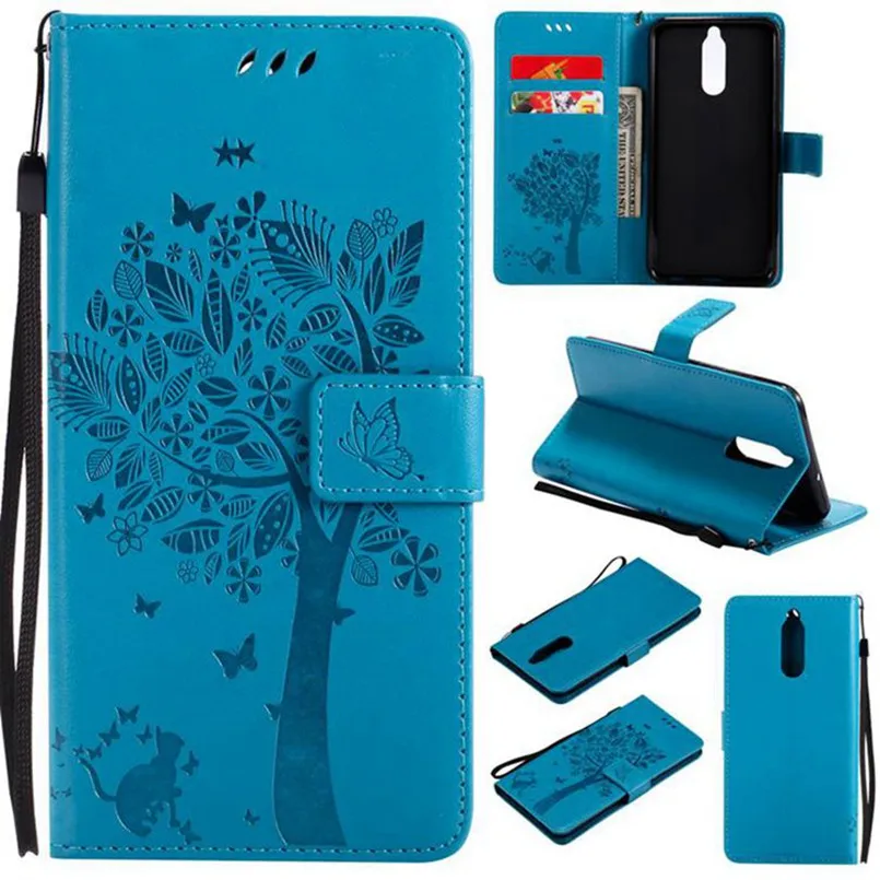 

Flip Leather Case For Huawei Y9 2018 2019 enjoy 8 9 plus enjoy 5S G8 mini Relief Wallet Cover Stand Phone Case