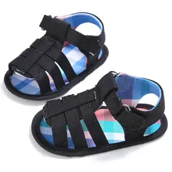 Летняя детская обувь пинетки для новорождённых парусиновые туфли для мальчиков нескользящая обувь для малышей 0-18 месяцев