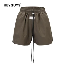 HEYGUYS модные короткие мужские high street Мужская Повседневная прохладный черный Уличная одежда в стиле хип-хоп дизайн Лидер продаж