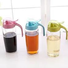 Large oiler household glass 500ml leak oiler kitchen supplies seasoning bottle oil bottle vinegar sauce bottle
