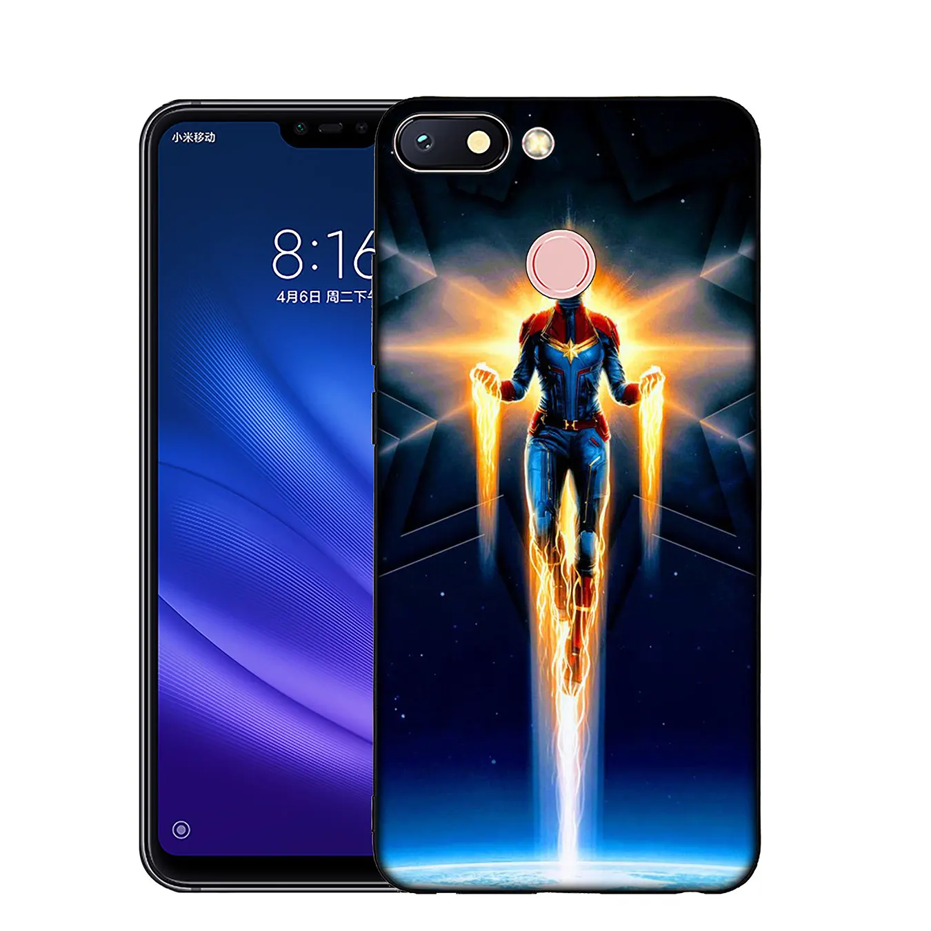 IYICAO Captain marvel Colorful Soft Silicone Case for Xiaomi Mi 9 8 A2 Lite A1 6 pocophone f1 MAX 3 mi9 mi8 mia2