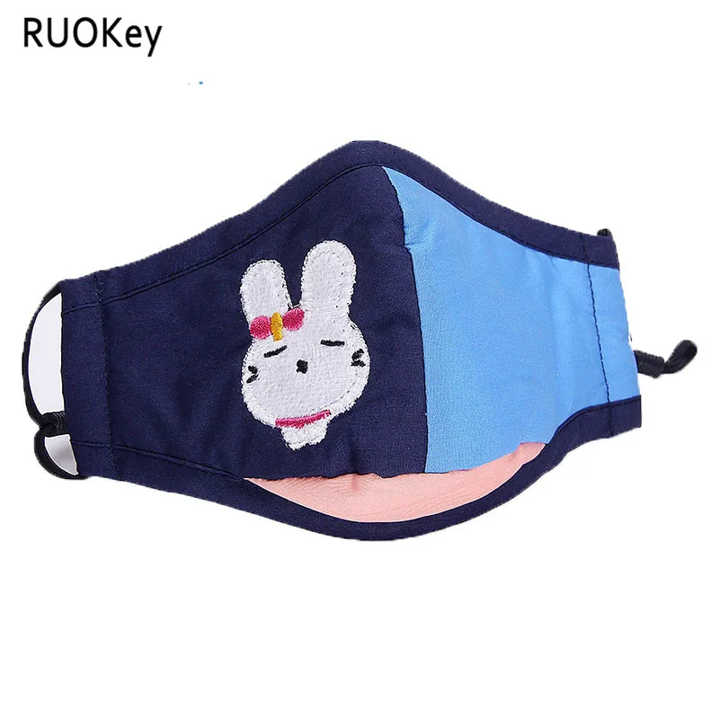 

Healthy Cute Kids Mask PM 2.5 anti-dust Activated Cotton Anti Haze Mask carbon filter Mouth-muffle Flu Face masks n95