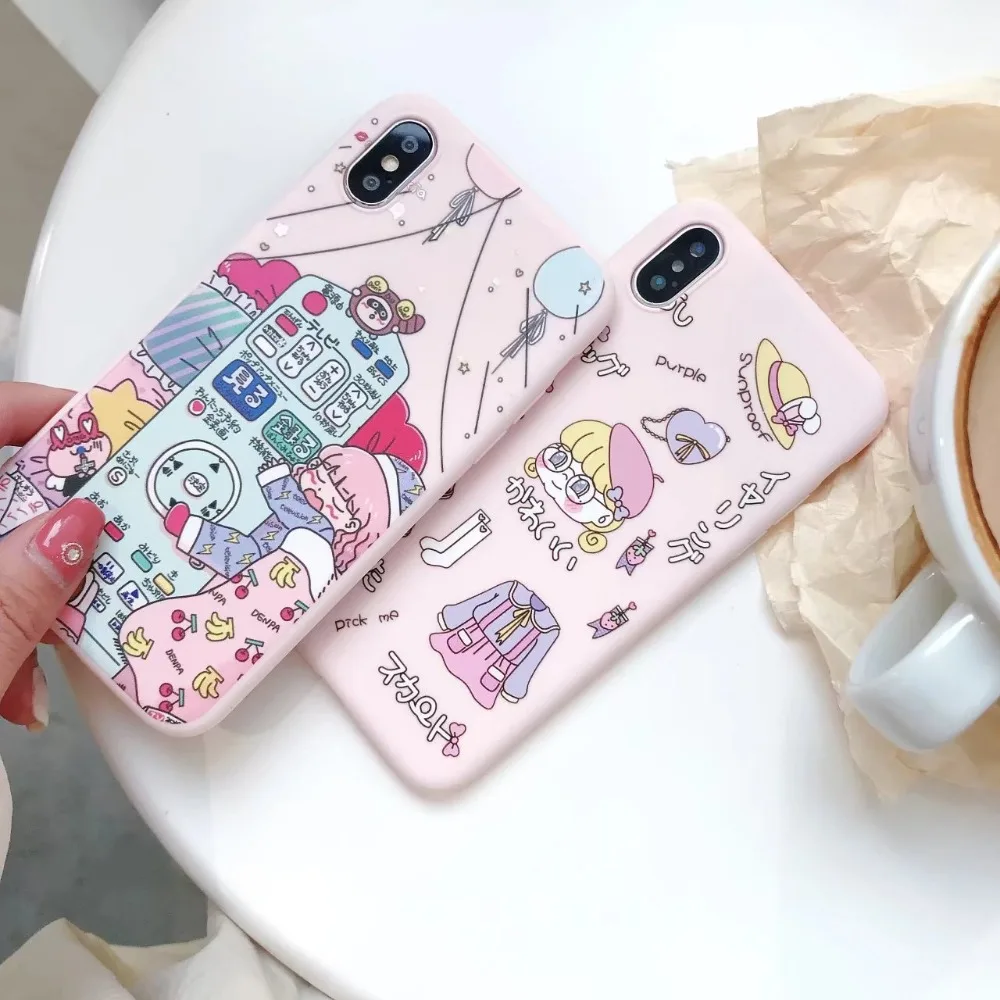 Hazy beauty For Iphone X Case Cute Girl Silicone Patterned Cases For