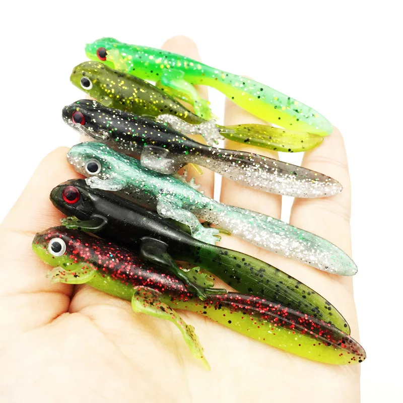 

Two-color Bait 7.8cm 3.8g Frog Tadpole Soft Bait Simulates The Bionic Bait Ocean Boat Fishing Ocean Beach Fishing