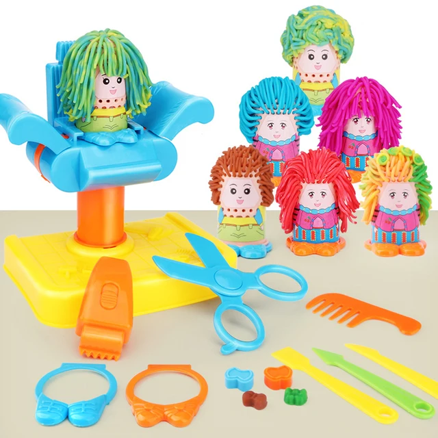 Buy 17pcs Kids Boy Girl Barber Role Pretend Play Toy Haircut Game Tools Kit