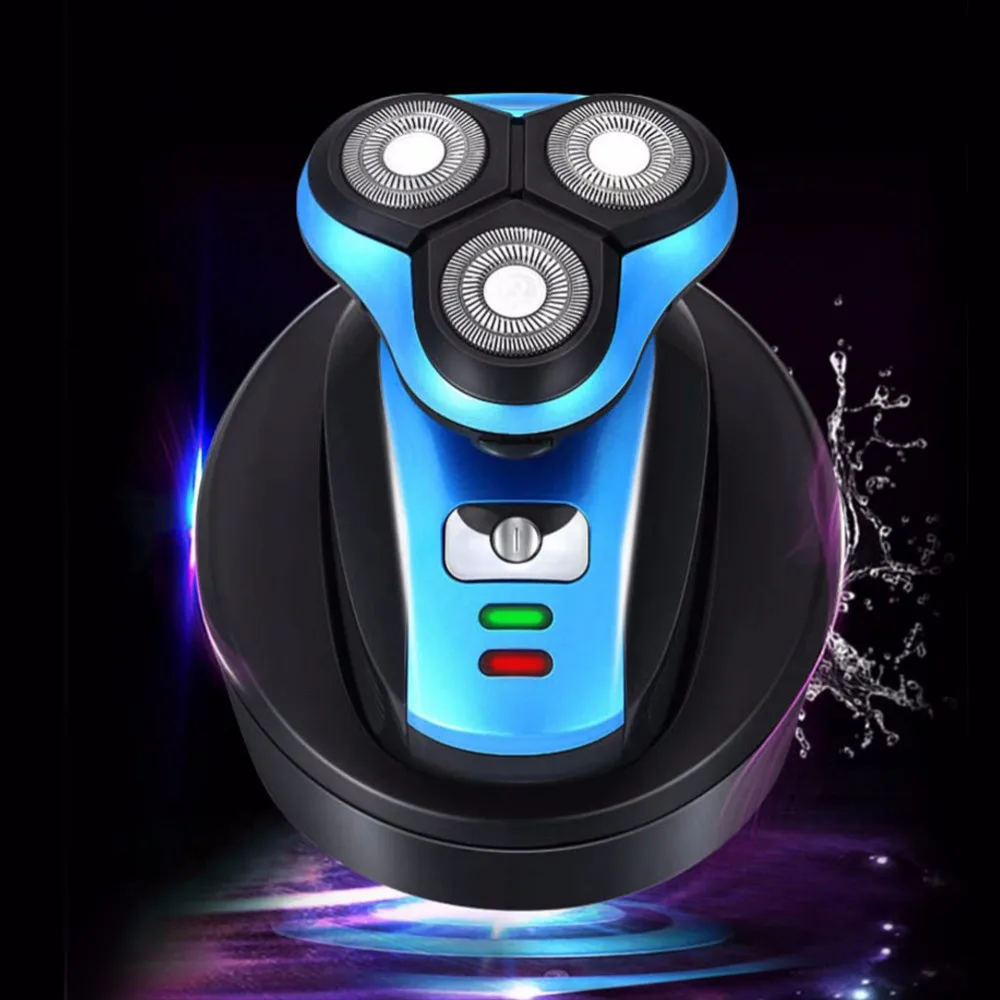 

Car Electric Razor USB Wireless Charging 3 Blades 4D Smart Floating Electric Shaver Full Body Washable Shaving For Men