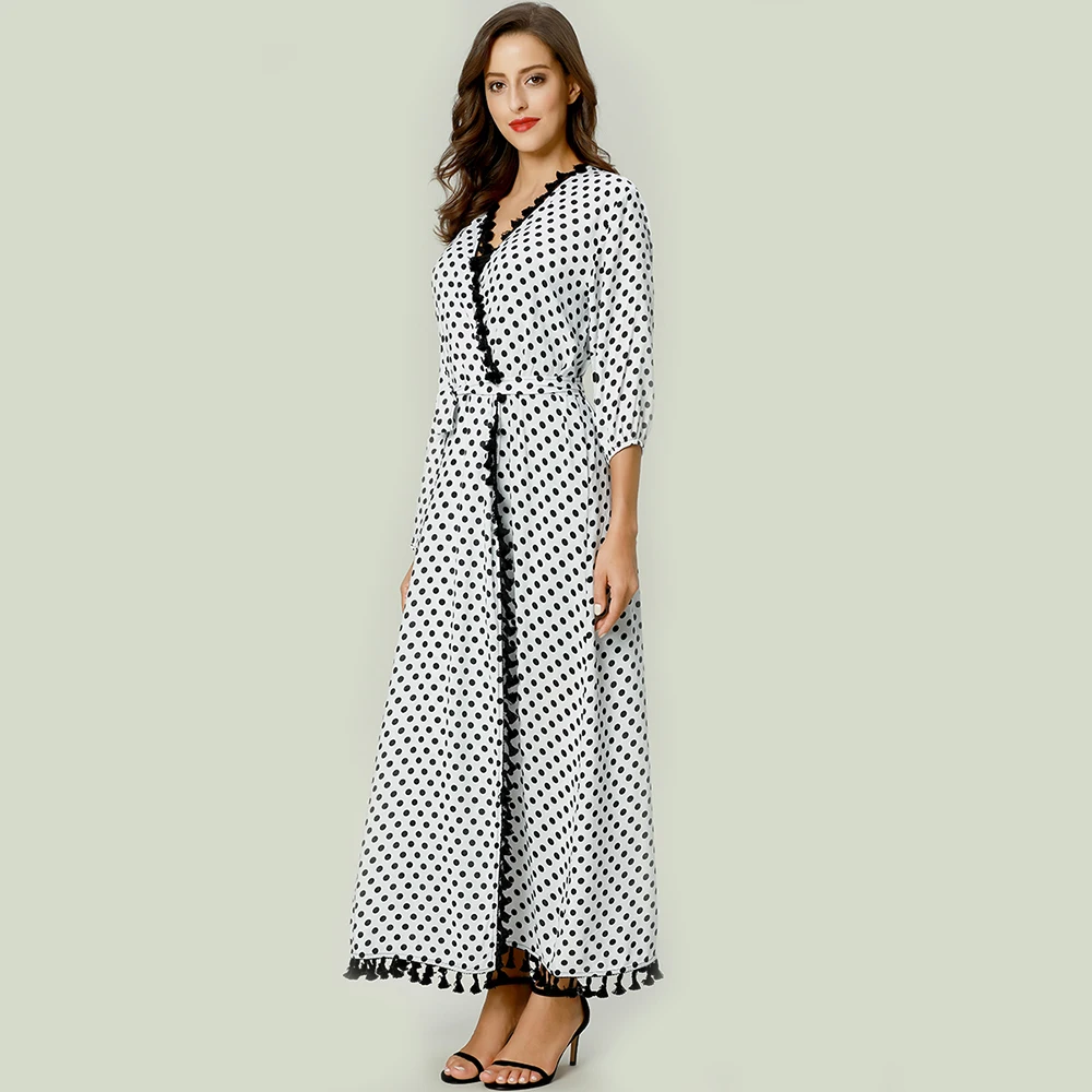 

plus size Dress Women clothing Maxi Long Dress Muslim Kaftan Caftan Casual Abaya women robe Wrap Bohemian DRESS casual Dress