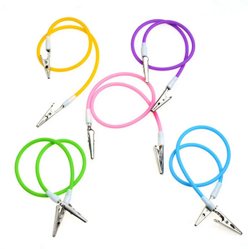 5pcs/set Dental Bib Clips Napkin Holders Crocodile Stainless Steel Clip