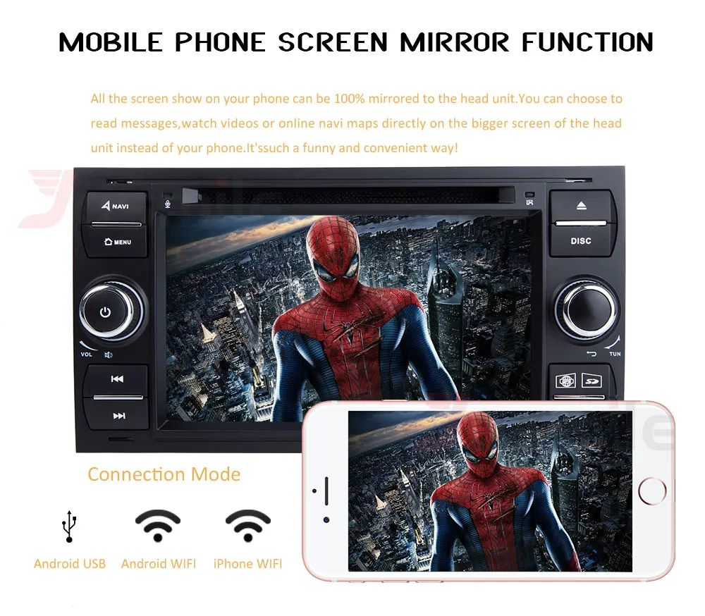 2 DIN Android 8,0 Octa Core 4 GRAM Car DVD gps для Ford Mondeo S-max Фокус C-MAX Galaxy Kuga Wi-Fi DSP Мультимедиа Радио