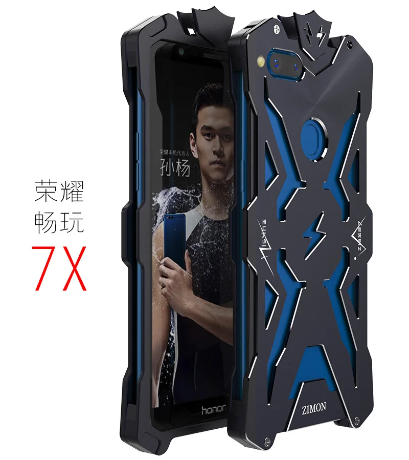 

Zimon Aviation Aluminum Metal Case Strong Protection For Huawei Honor 7X /Huawei Mate 10 Lite /Huawei Nova 2i Mate 10 Case