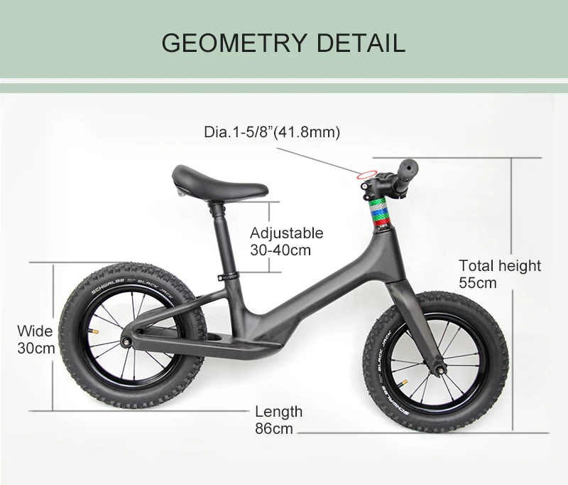 Excellent 2019 COACY Pedal-less Balance Kids balance Bicycle Bike Frame For 2~6 Years Old Children with 95x10mm block release rod 4