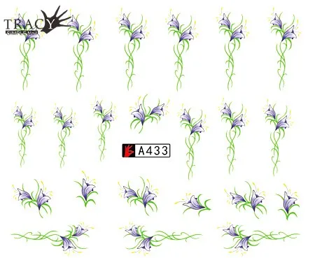 48 дизайнов/комплектов, сделай сам, цветок, красота, дизайн ногтей, наклейки, украшение, маникюр, ногти, обертывание, Временные татуировки, инструмент, TRA433-480