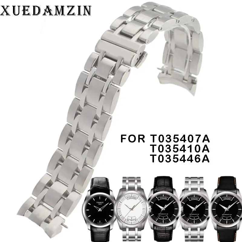 Ремешок для часов из нержавеющей стали 22/23/24 мм T035407A T035617A|watch band|strap watch bandstrap |