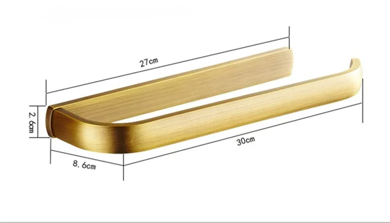 Кольца для полотенец цельное Латунное золото/розовое золото/Хромированный Держатель для полотенца держатель антикварное(винтажное) полотенце рельс настенные аксессуары для ванной комнаты