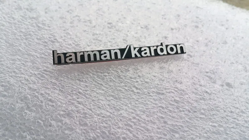 10 шт./лот harman/kardon Hi Fi динамик аудио 3D алюминиевый значок эмблема стерео наклейка