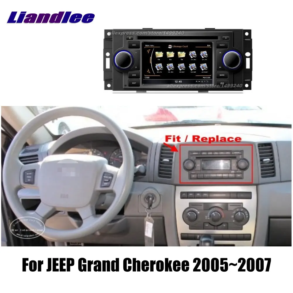Radio con GPS para coche, reproductor multimedia con Android, 2 Din,  pantalla HD, para JEEP Grand Cherokee 2005 2007|car gps navigation|gps  navigationstereo tv - AliExpress