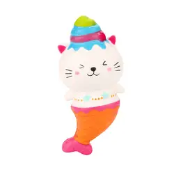 Squishy игрушки мультфильм Русалка Cat крем Ароматизированная игрушка Kawaii Squishies замедлить рост Squeeze Хлюпать игрушки-антистресс 30S8726 оптовая