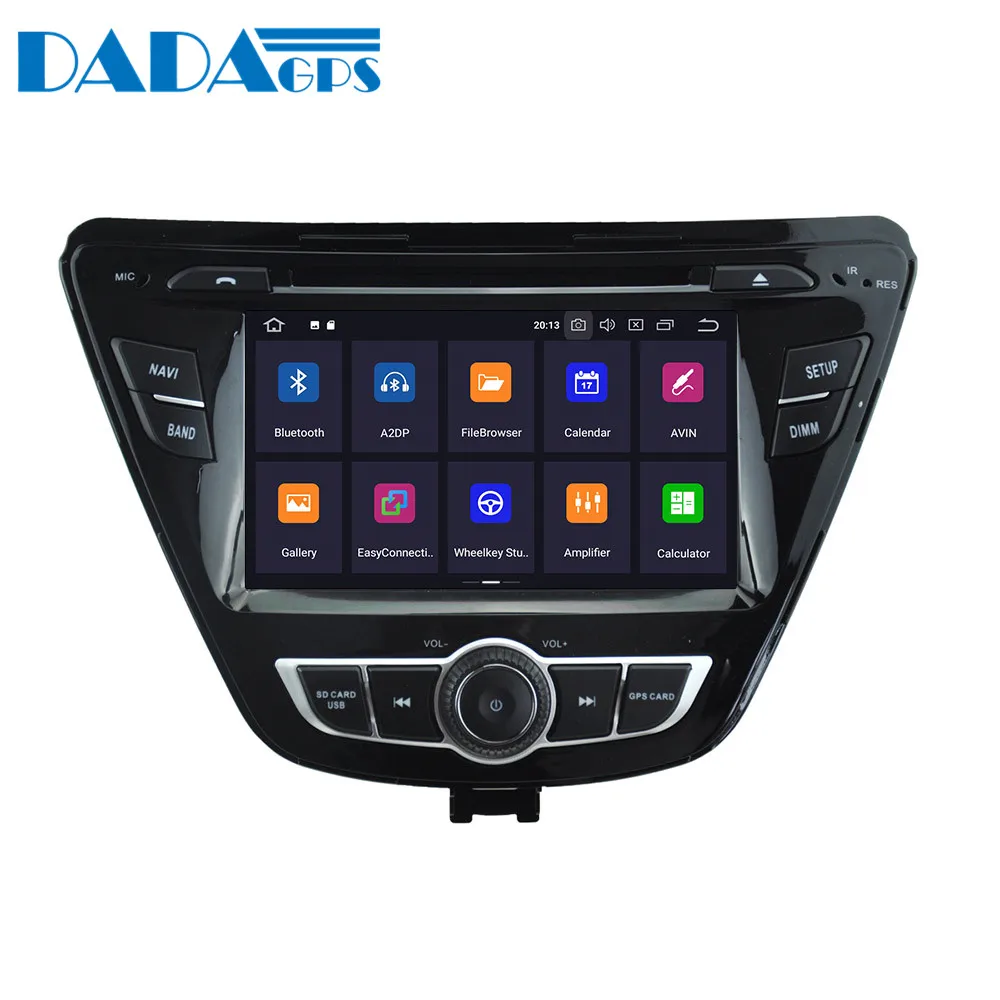 7 &quotIPS Android 9 0 4 + 32 ГБ Автомобильный мультимедийный авто радио dvd плеер для Hyundai Elantra