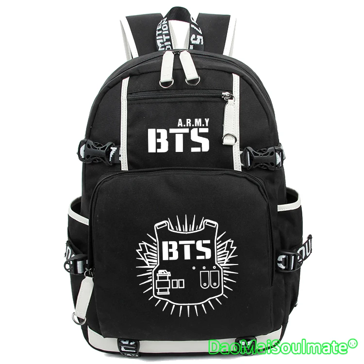 

Korean Music Group BTS School Bags Children Bangtan Boys Students Laptop Backpacks Cartoon Rucksack Schoolbag for Girls Fans